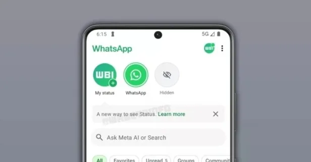 WhatsApp’ta sekme değiştirme dönemi bitiyor: Durumlar artık sohbet ekranında