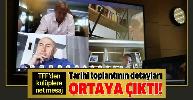 Süper Lig’in devamı için yapılan tarihi toplantının detayları ortaya çıktı