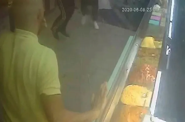 Ortaköy'deki çökme anı kameralarda