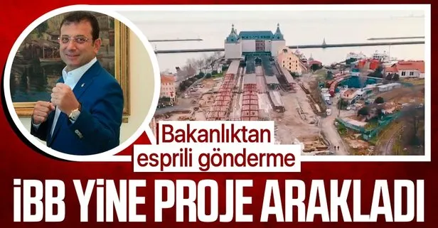 Proje üretemeyen CHP’li İBB Ulaştırma ve Altyapı Bakanlığı’nın Haydarpaşa Arkeopark projesine de çöktü!