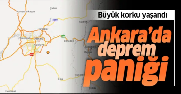 Son dakika: Ankara’da deprem! Büyük panik yaşandı | 10 Kasım son depremler