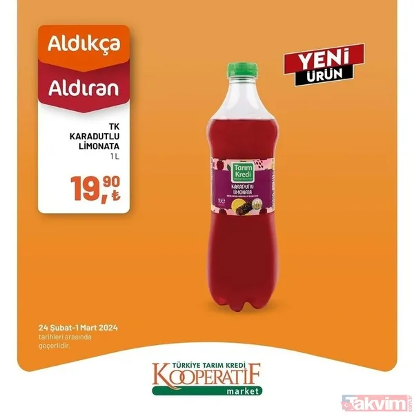Tarım Kredi 4 Mart 2024 fiyat listesi geldi! Kooperatif market 5 üründe fiyatları az evvel indirdi! 14,90 TL'ye düştü! Dana kıyma, bonfile, yoğurt... - 11
