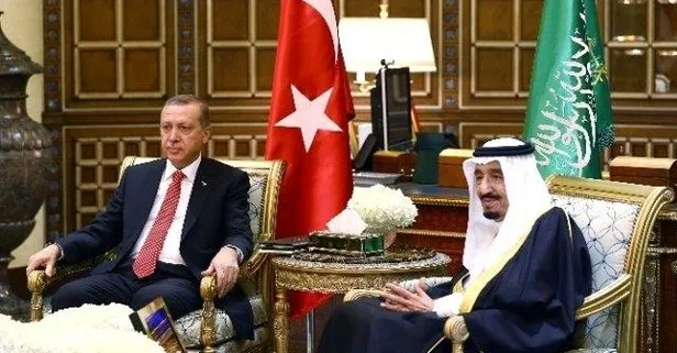 Cumhurbaşkanı Erdoğan Kral Selmanla görüştü