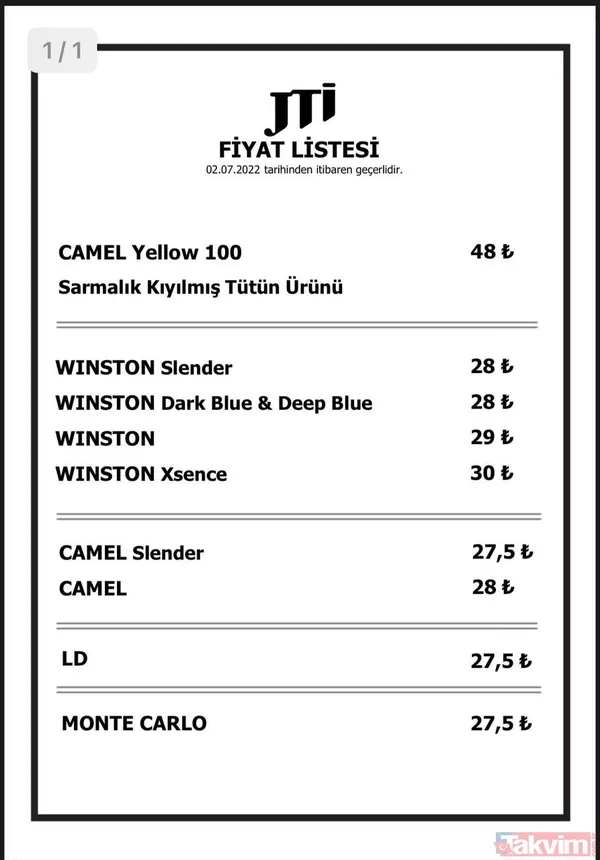 Jti Grubu Sigaralara 2 Tl Zam Geldi! İşte Yeni Fiyatlar!