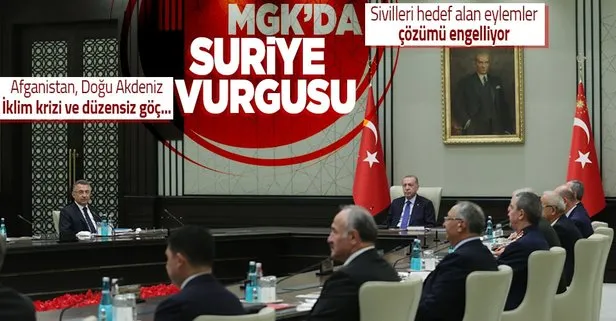 Başkan Erdoğan liderliğindeki Milli Güvenlik Kurulu toplantısı sonrası yazılı açıklama! Suriye, Doğu Akdeniz, Afganistan...