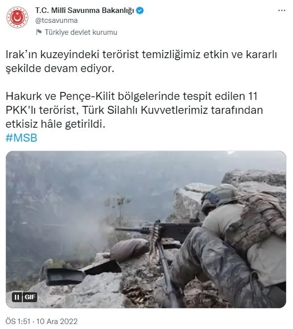 msb-duyurdu-hakurk-ve-pence-kilit-bolgelerinde-11-pkkli-terorist-etkisiz-hale-getirildi-1670672476972.jpg MSB duyurdu: Hakurk ve Pençe-Kilit bölgelerinde 11 PKK'lı terörist etkisiz hale getirildi-1