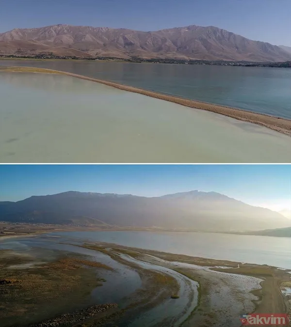Van Gölü can çekişiyor! Kuraklık nedeniyle kara parçaları ortaya çıktı - 3