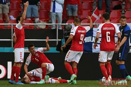 EURO 2020 Danimarka - Finlandiya maçında kalbi duran Christian Eriksen hayata döndü!