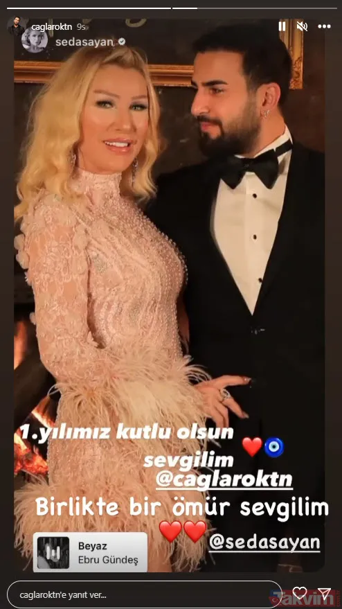 Seda Sayan evlilik yıl dönümünde aşka geldi "Sevgilim..." 7. eşi Çağlar Ökten'le boşanacağı iddia edilmişti! Seda Sayan... - 9