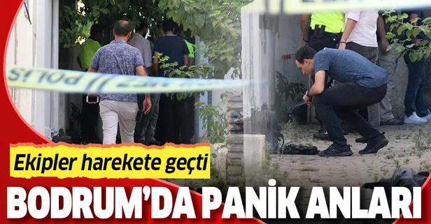 Bodrum’da ekipleri alarma geçiren patlama