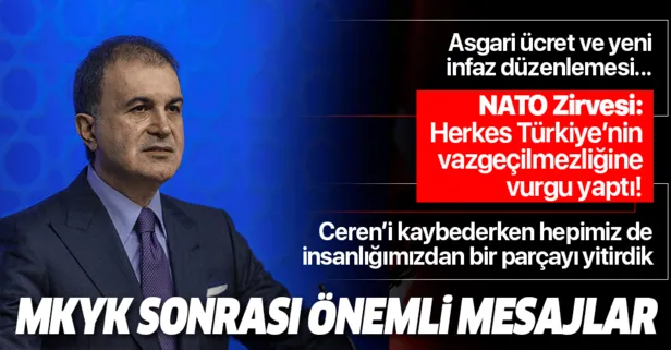 AK Parti MKYK sonrası Ömer Çelik’ten önemli açıklamalar