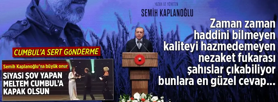 Erdoğan Buğday filminin galasına katıldı