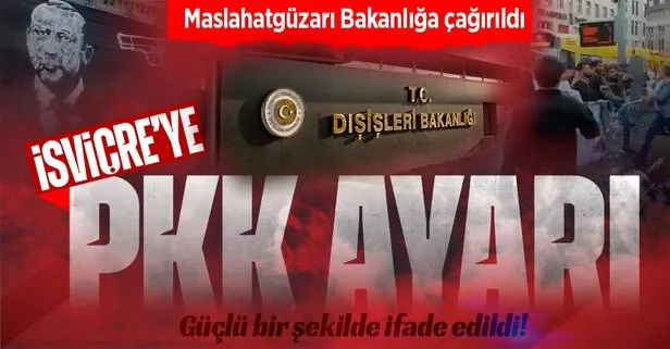 Türkiye’den İsviçre’ye ’PKK’ ayarı: Maslahatgüzarı Bakanlığa çağırıldı