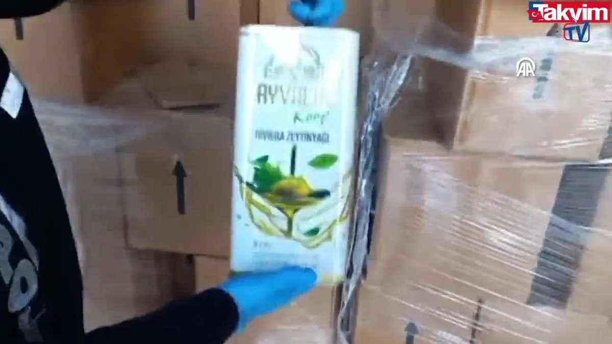Yaklaşık 4 ton sahte zeytinyağı yakalandı