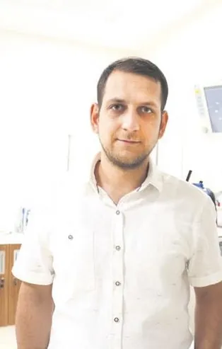 Üzerine düşen mermer hayatını kurtardı!