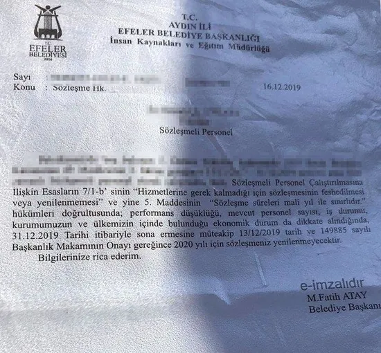 CHP’li Aydın Efeler Belediyesi’nde 18 işçinin işine son verildi-1