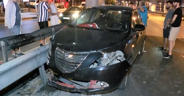 Son dakika: Avcılar'da feci kaza! Bariyerlere çarpan otomobilin sürücüsü ağır yaralandı