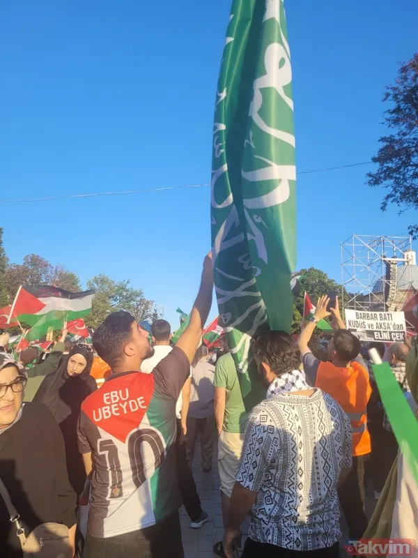 Takvim.com.tr, Ayasofya'da! Binlerce kişi Filistin için meydanlara akın etti | İşte o anlar... - 49