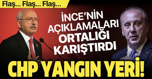Son dakika: Muharrem İnce'nin açıklamaları partiyi karıştırdı! CHP'den o iddialara jet yanıt