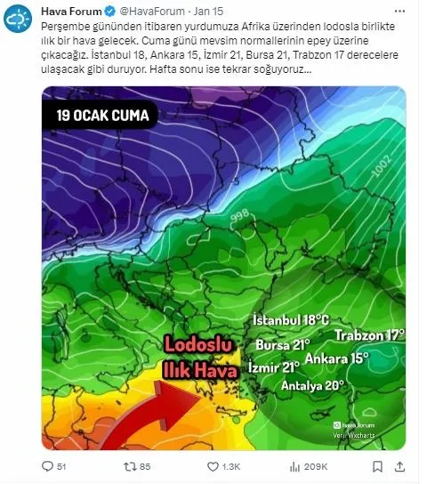 HAVA DURUMU | Türkiye'ye Afrika üzerinden yeni dalga geliyor! Tarih netleşti! Önce ılık sonra soğuk! Meteoroloji Marmara Bölgesi için alarm verdi-2