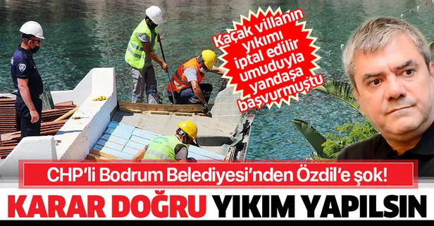 Sözcü Gazetesi yazarı Yılmaz Özdil’e şok! Bodrum Belediyesi: Kararımız doğru, yıkım yapılsın