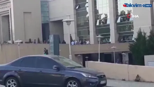 Çağlayan Adliyesi'nde silah sesleri (Video)
