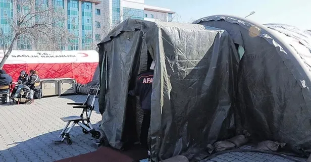 Depremzedelerin imdadına sahra hastaneleri yetişti!