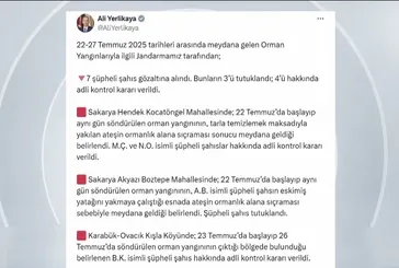 Orman yangınlarında 3 şüpheli tutuklandı!