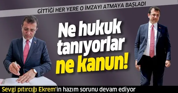 YSK’nın İstanbul kararı sonrası mazbatası alınan İmamoğlu, şeref defterine İBB Başkanı diye imza attı