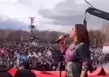 HDP'li Salihe Aydeniz'den Nevruz kutlamalarında bebek katili Abdullah Öcalan güzellemesi!