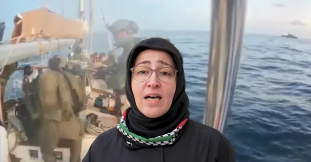 İsrail tarafından alıkonulmadan önce bu videoyu çekti! Semanur Sönmez Yaman'dan dünyaya çağrı