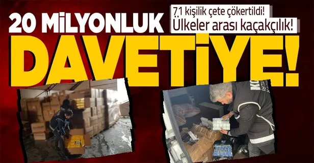 İstanbul Emniyeti’nden nefes kesen operasyon! Kod adı: Davetiye! 71 kişilik çete çökertildi! Piyasa değeri 20 milyon lira!