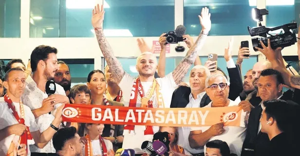 Mauro Icardi İstanbul'u ayağa kaldırdı! Havalimanına 2 bine yakın taraftar akın etti: Dış basın yaşananları manşetine taşıdı