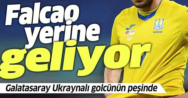Galatasaray Ukraynalı forvet için devreye girdi! Falcao’nun yerine Yaremchuk geliyor