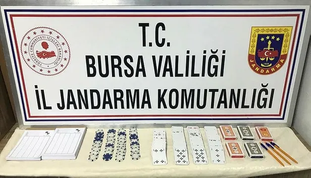 Son dakika: Bursa'da jandarma ekiplerinden kumar operasyonu-2