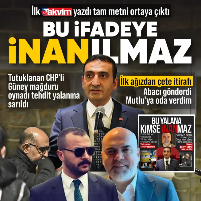 Tutuklanan CHPli İnan Güneyin savcılık ifadesi ortaya çıktı: Resmi görevi olmayan Mustafa Mutluya oda verdim
