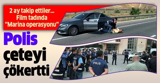 Ankara Emniyeti’nden polisiye romanlarına ilham verecek Marina operasyonu