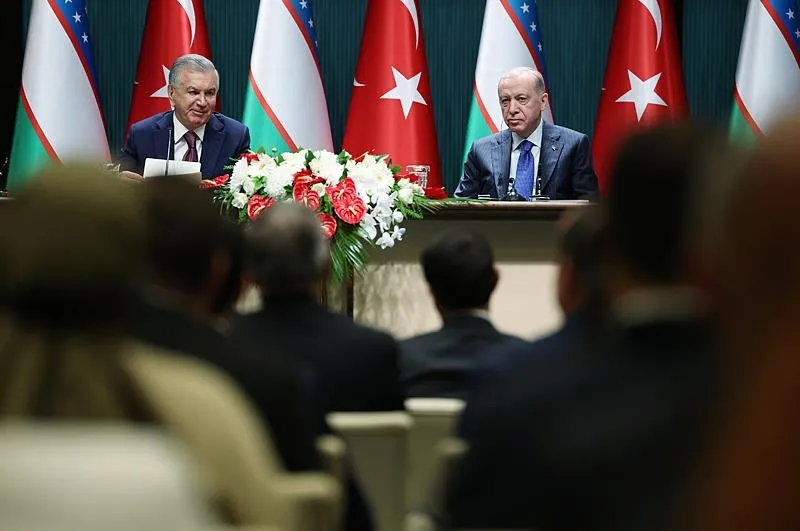 İmzalar atıldı! Başkan Erdoğan ve Özbekistan Cumhurbaşkanı Mirziyoyev ortak Filistin mesajı!-4