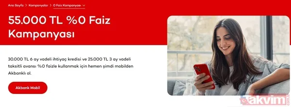 💸 Akbank'tan Yeni Müşterilere 55.000 Tl %0 Faiz Fırsatı! Akbank, 2025 Yılına Özel Olarak Yeni Müşterilerine Kaçırılmayacak Bir Kampanya Sunuyor! Akbank Mobil...