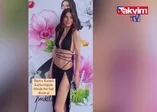 Burcu Kıratlı bacak dekolteli kıyafetiyle mest etti! Baklavalarını görenlerin ağzı açık kaldı