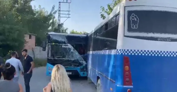 Malatya Battalgazi'de öğrenci servisi ve otobüs kafa kafaya çarpıştı! Çok sayıda yaralı