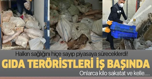 Gıda teröristleri iş başında! İzmir’de piyasaya sürülmek üzere olan onlarca kilo sakatat ele geçirildi!