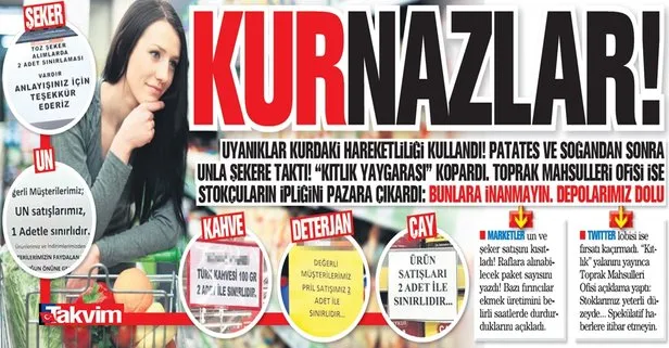 TMO, ’kıtlık’ yaygarası koparan fırsatçıların ipliğini pazara çıkardı: Bunlara inanmayın depolarımız dolu