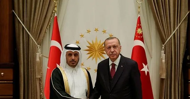 Başkan Erdoğan, Katar Başbakanı El-Sani’yi kabul etti