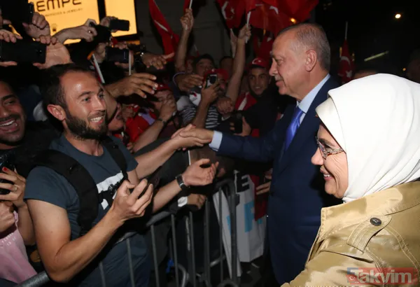 Başkan Erdoğan'a ABD'de coşkulu karşılama - 11