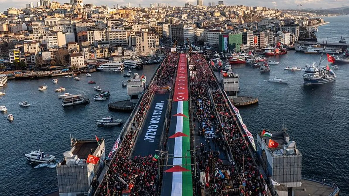 Spor camiası Filistin için tek yürek! "Tüm dünya duyacak"