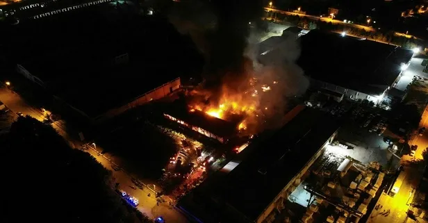 Elazığ Organize Sanayi Bölgesinde fabrika yangını!