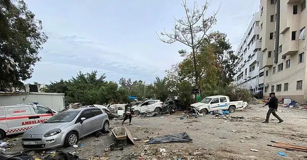 Terör devleti İsrail bir nefeslik oksijen bile bırakmadı! Şifa Hastanesi insani arayla birlikte görüntülendi