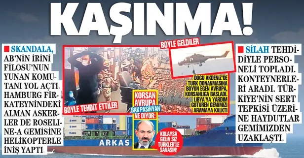 Doğu Akdeniz’de Türk donanmasına boyun eğen Avrupa korsanlığa başladı! Libya’ya yardım götüren Türk gemisine arama...