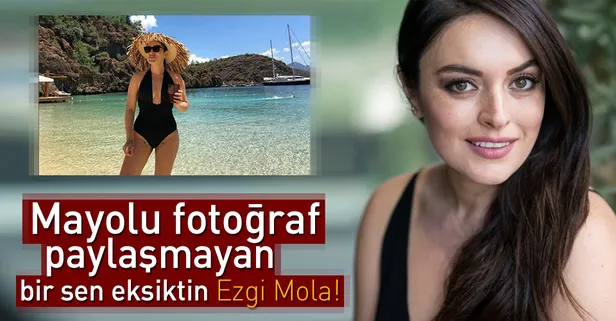 Ezgi Mola'nın mayolu fotoğrafına yorum yağdı!
